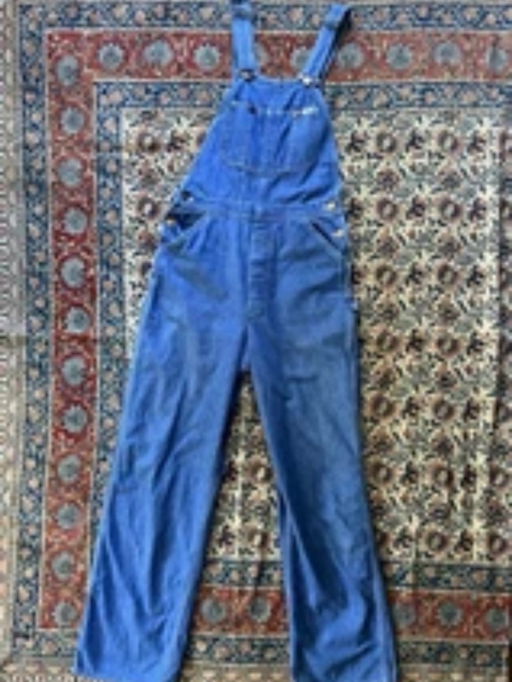 Lee Blue Denim 1970's Women's Overalls Jumpsuit